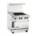 American Range AR12G-4B Commercial Gas Range With Griddle - 183000 BTU/Hr