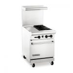 American Range AR12G-2B Commercial Gas Range with Griddle - 111,000 BTU/Hr