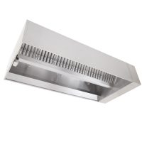 CaptiveAire Commercial Island V-bank Hood NDI - 400°F/600°F/700°F