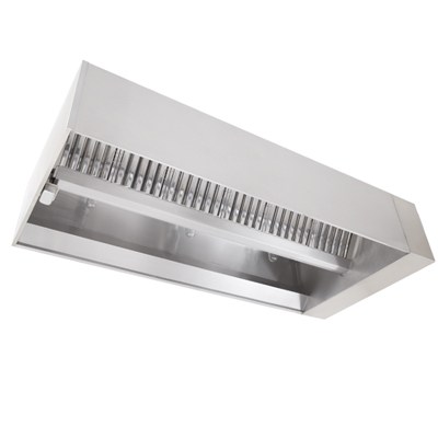 CaptiveAire Commercial Island V-bank Hood NDI - 400°F/600°F/700°F