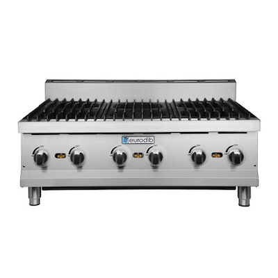 Eurodib Commercial Gas Hot Plate HP636 - 180,000 BTU/Hr