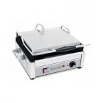 Eurodib SFE02325 Commercial Single Grooved Sandwich Grill - 1800Watts