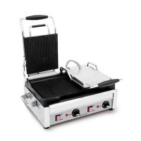 Eurodib Commercial Grooved Sandwich Grill SFE02365 - 2900Watts