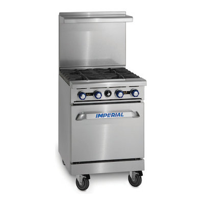 Imperial Commercial Gas Range With 4 Burner IR-4 - 155000 BTU/Hr