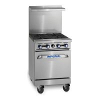 Imperial Commercial Gas Range with Griddle IR-2-G12 - 111,000 BTU/Hr