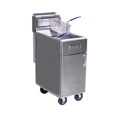 Royal Commercial Deep Gas Fryer RFT-60 - 152000 BTU/Hr