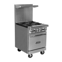 Royal Commercial Gas Range With 4 Burner RR-4 - 147000 BTU/Hr