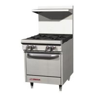 Southbend Commercial Gas Range With 4 Burner S24E - 147000 BTU/Hr