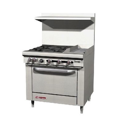 Southbend Commercial Gas Range With Griddle S36D-1G - 165000 BTU/Hr
