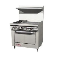 Southbend Commercial Gas Range With Griddle S36D-2G - 139000 BTU/Hr