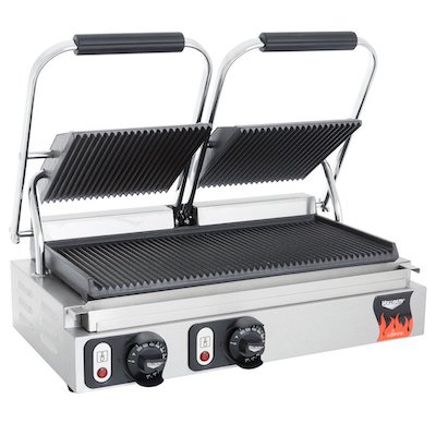 40795 Vollrath Commercial Grooved Sandwich Grill 40795 - Double
