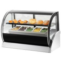 40855 Vollrath Curved Glass Countertop Heated Display Case 40855 - 36"