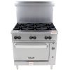 36S-6BP Vulcan Commercial Gas Range with Standard Oven Base 36S-6BP - 176,000 BTU/Hr