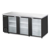 Blue Air Back Bar Refrigerator BBB90-4BG - 90", Glass Door