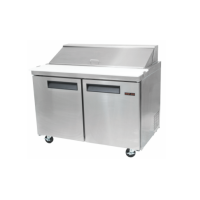 New Air Salad/Sandwich Prep Table NPT-048-SA - Two Door