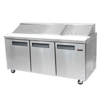 New Air Salad/Sandwich Prep Table NPT-070-SA - Three Door