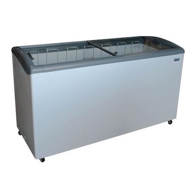 Ojeda Glass Top Ice Cream Freezer NB-68 - 68"