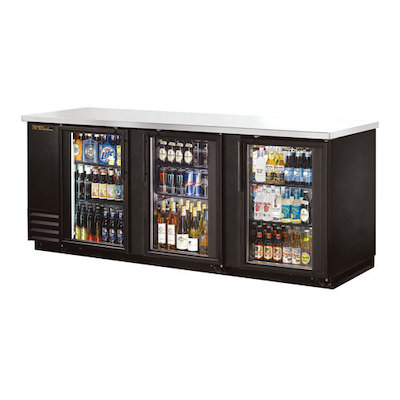 TRUE Back Bar Refrigerator TBB-24-72G-LD - 72", Glass Door