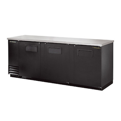 TRUE Back Bar Refrigerator TBB-4 - 90", Solid Door