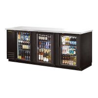 TRUE Back Bar Refrigerator TBB-4G-LD - 90", Glass Door