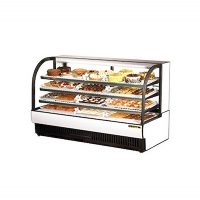 TRUE Floor Refrigerated Bakery Case TCGR-77 - 77", Curved Glass
