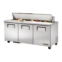 TSSU-72-18 TRUE Sandwich Prep Refrigerator TSSU-72-18 - Three Door