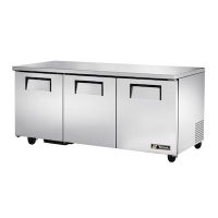 TRUE Undercounter Refrigerator TUC-72 - 70", Three Door