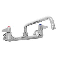 T&S Wall Mount Service Faucet 5F-8WLX12 - 12" Swing Nozzle