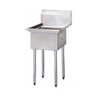 TSS-1818-0 Thorinox One Compartment Sink - No Drain Board TSS-1818-0 - 18"x18"x11"