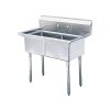 TDS-1818-0 Thorinox Two Compartment Sink - No Drain Board TDS-1818-0 - 18"x18"x11"