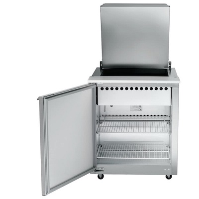 UST2706L-SB Traulsen Compact Sandwich Prep Table UST2706L-SB - Hinged Flat Top