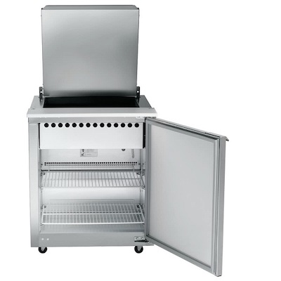 UST2706R Traulsen Compact Sandwich Prep Table UST2706R - Hinged Flat Top