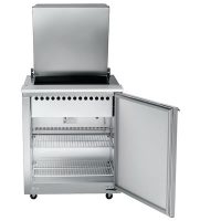 UST2706R-SB Traulsen Compact Sandwich Prep Table UST2706R-SB - Hinged Flat Top