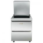 Traulsen Refrigerated Sandwich Prep Table UST2709DD-SB - Two Drawers