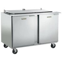 Traulsen Refrigerated Sandwich Prep Table UST4808LL-SB - Two Door