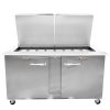 UST6024LR Traulsen Refrigerated Sandwich Prep Table UST6024LR - Two Door