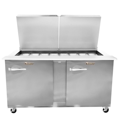 Traulsen Refrigerated Sandwich Prep Table UST6024RR-SB - Two Door