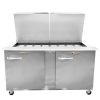 UST6024RR Traulsen Refrigerated Sandwich Prep Table UST6024RR - Two Door