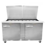UST6024RR Traulsen Refrigerated Sandwich Prep Table UST6024RR - Two Door