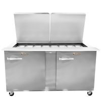 UST6024RR Traulsen Refrigerated Sandwich Prep Table UST6024RR - Two Door