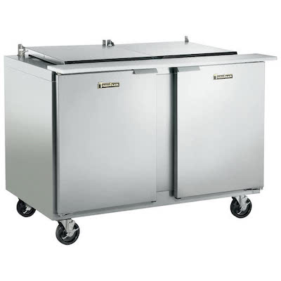 Traulsen Refrigerated Sandwich Prep Table UST7218LR-SB - Two Door