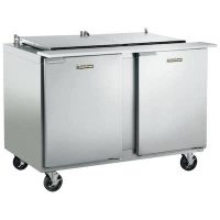 Traulsen Refrigerated Sandwich Prep Table UST7218RR-SB - Two Door