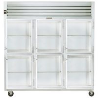 Traulsen Three Section Reach In Refrigerator G32002 - Glass Half Door