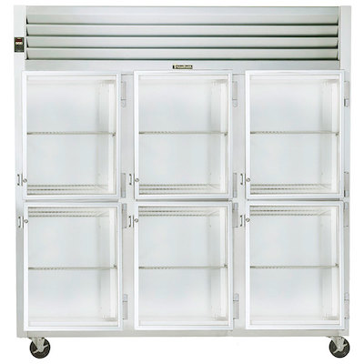 Traulsen Three Section Reach In Refrigerator G32002 - Glass Half Door