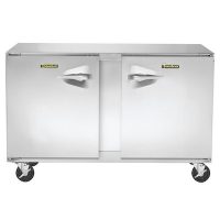 UHT48LR-SB Traulsen Undercounter Refrigerator UHT48LR-SB - Two Hinged Doors, Stainless Steel Back