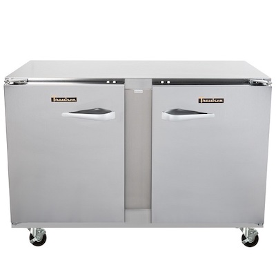UHT48LR Traulsen Undercounter Refrigerator UHT48LR - Two Hinged Doors, Stainless Steel Back