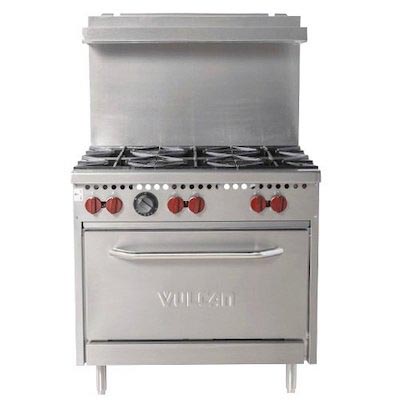 SX36-6BN Vulcan Commercial Gas Range SX36-6BN - 6 Open Burners, 36"
