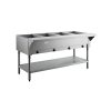 HF-4E-120 Advance Tabco Electric Steam Table with Undershelf HF-4E-120 - 4 Well