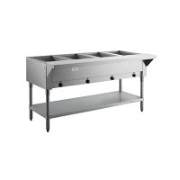 HF-4E-120 Advance Tabco Electric Steam Table with Undershelf HF-4E-120 - 4 Well