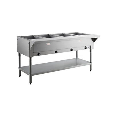 HF-4E-120 Advance Tabco Electric Steam Table with Undershelf HF-4E-120 - 4 Well